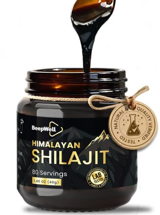 BeepWell Himalayan Shilajit Resin – Mineral-Rich Resin with Fulvic Acid – 1.40 oz – Approx. 80 Servings