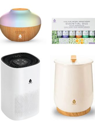 Home Wellness Collection: Towel Warmer, True HEPA Purifier, Diffuser, & Essential Oils